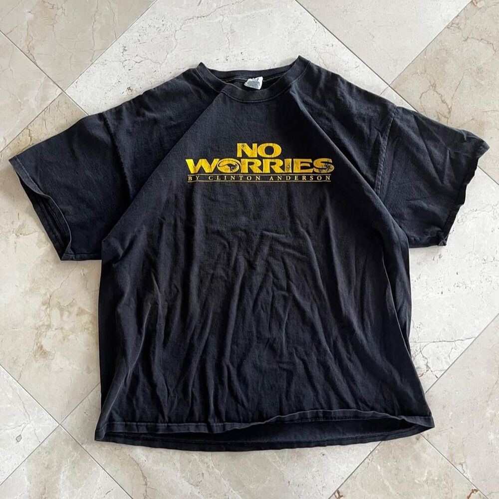 Vintage 90s No Worries by Clinton Anderson T-shirt